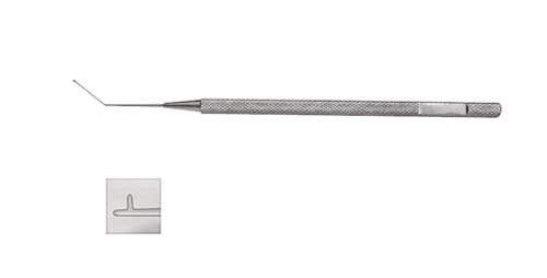 人工晶体定位钩 12cm “T”型、∅0.2mm