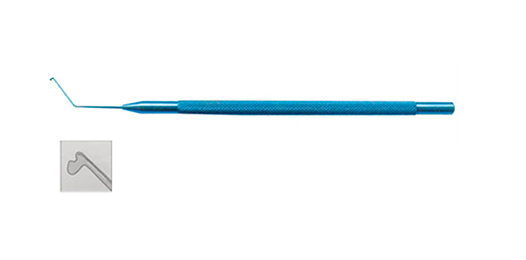 乳晶体劈核叉（钛合金）12cm chop 刃长 1.5mm 90°