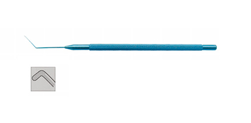 人工晶体定位钩(钛合金）12cm 圆弯 ∅0.2mm