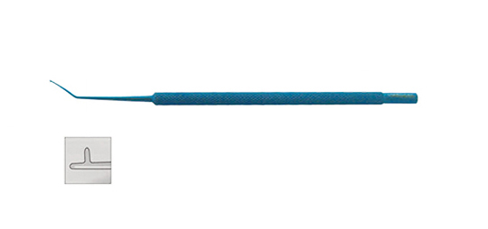 人工晶体定位钩（钛合金）12cm “T”型 ∅0.2mm
