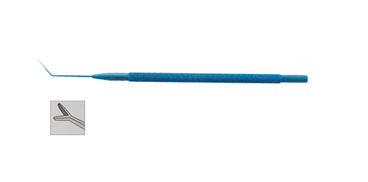 人工晶体定位钩（钛合金）12cm “Y”型、∅0.2mm