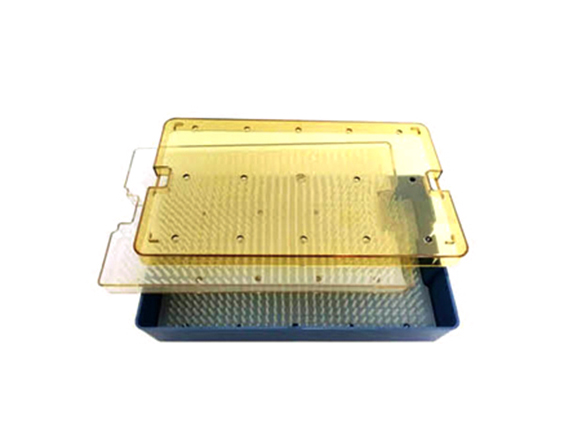 高温高压塑料消毒盒 大双层（含硅胶垫）262x162x44mm(外径)