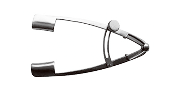 眼球固定开睑器 V型 全长75mm 露睫式 扩张杆长11