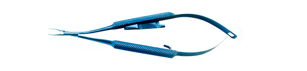 折叠晶体植入镊 圆柄叠腮 钛合金