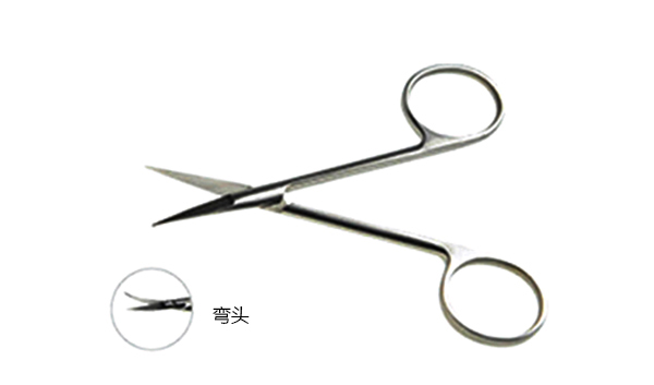 精细眼科剪 9.5CM 直/弯窄尖 （刃开齿）