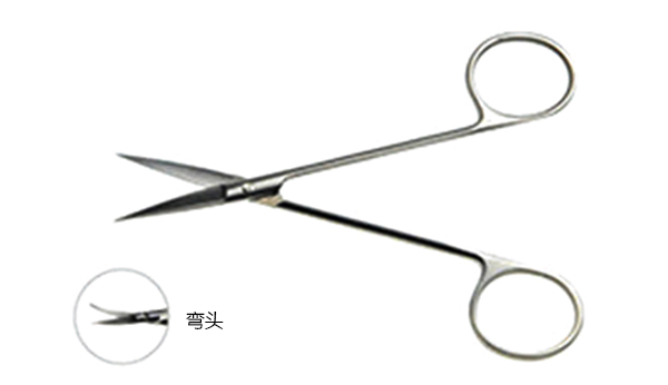 精细眼科剪 11CM 直/弯尖