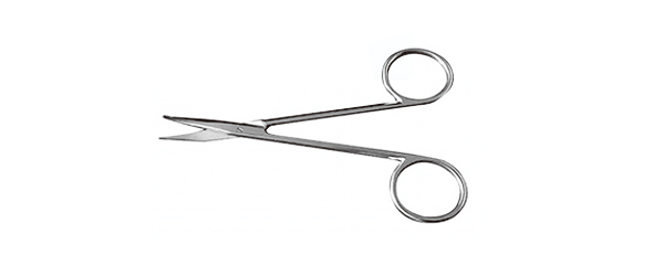 整形剪 眼科剪 11.5cm 指圈式 弯圆窄头