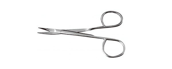 整形剪 眼科剪 11.5cm 扭式弯尖