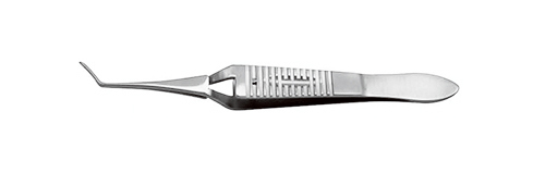 巩膜塞夹持镊12cm 反力式 夹持槽2mm