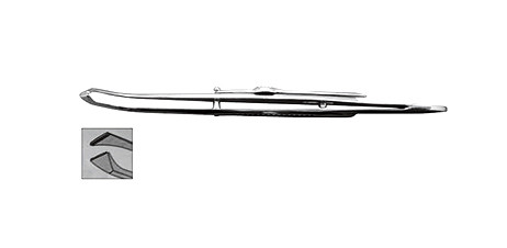固定镊 直/弯锁扣 齿距0.7mm 全长11cm 亚光