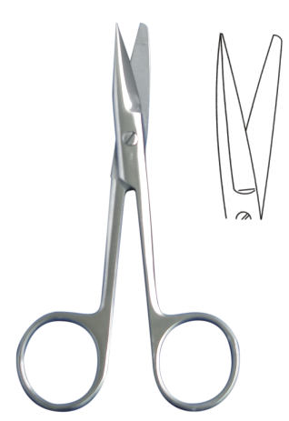 医用剪（手术剪）特快型 直/弯尖圆头 刃口开齿