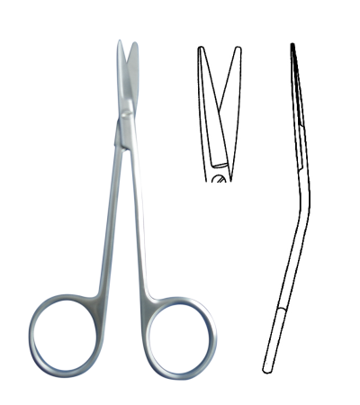医用剪（综合组织剪）特快型 折弯 刃口开齿
